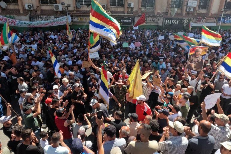 جسور للدراسات يكشف عن أدوات النظام السوري لمواجهة حراك السويداء