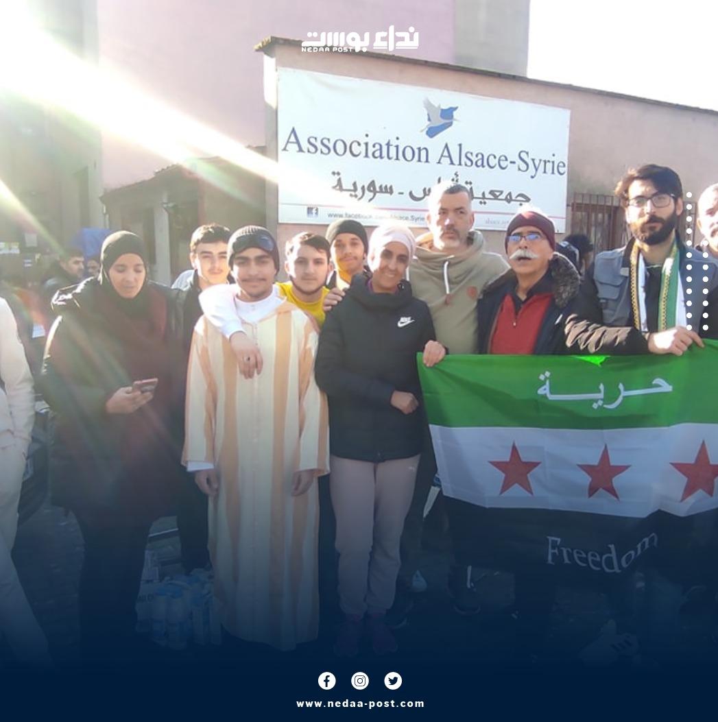 نداء بوست" يرصد الجهود الإغاثية لصالح منكوبي الزلزال في ستراسبورغ الفرنسية