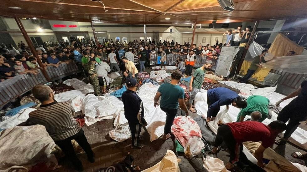 مؤسسات المعارضة السورية تدين مجزرة المعمداني في قطاع غزة