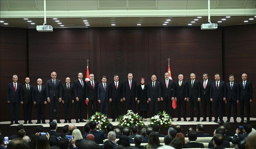 أردوغان يعلن أسماء الحكومة الجديدة في تركيا ويحدد توجُّهات ولايته الثالثة